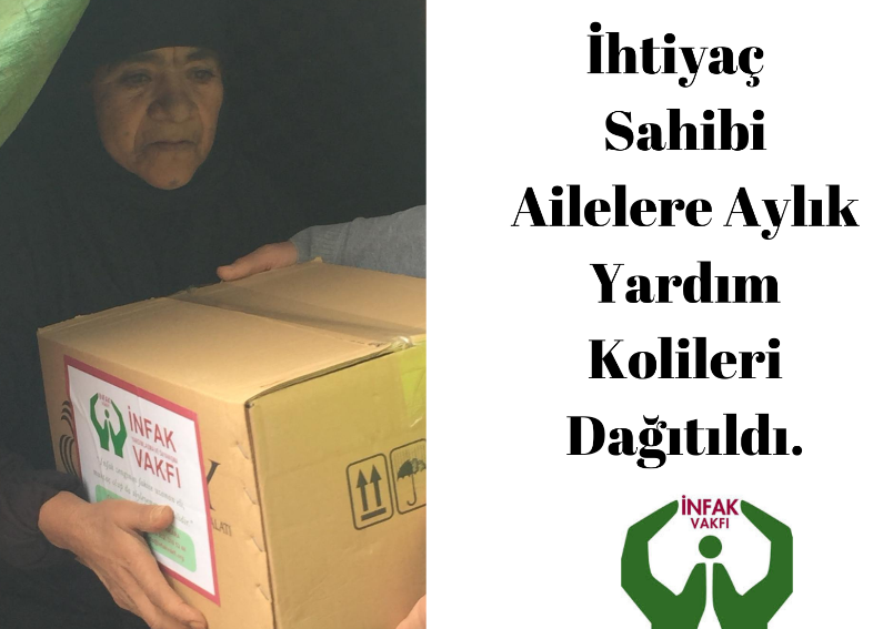 Aylık Gıda Yardımları Dağıtıldı.